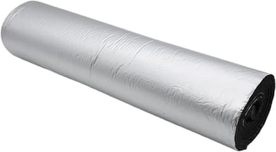 Isolatiemateriaal Rol - Schuim Folie - Warmte Dempen - Zelfklevend - 500 x 2000 mm - Aluminiumgrijs
