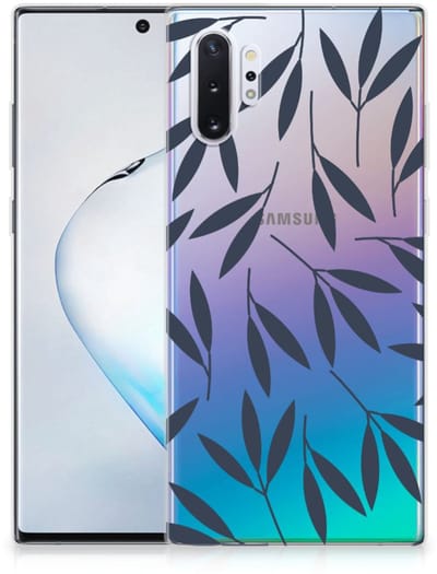 Samsung Galaxy Note 10 Plus TPU Case Leaves Blue