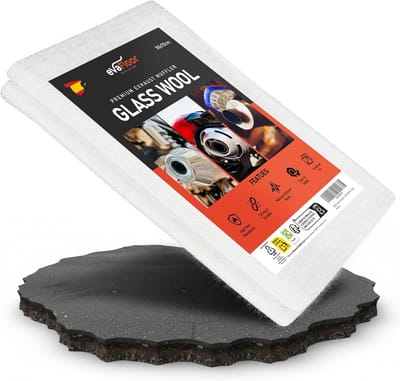 Isolatiemateriaal Glaswol voor Uitlaatdempers 50x75 cm Hittebestendig tot 800 Graden