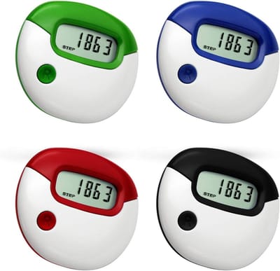 Stappenteller - Calorie Teller - Fitness Activiteit - Multifunctioneel - 42x47x20mm - Zwart