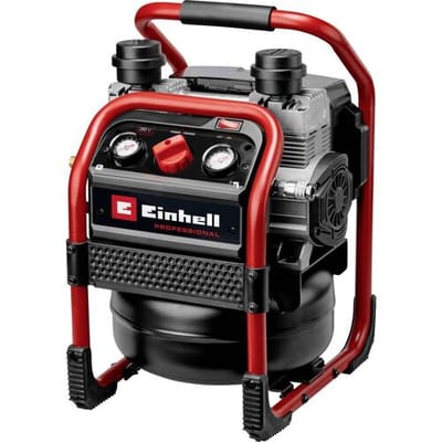 Einhell Accu Compressor SILENZZO 36/210 Solo - Power X-Change - 36 V/Li-ion - Max. 8 bar - 8 L tank - Olievrij - 60 dB (Stiller dan normale compressoren) - Zuigvermogen 210 l/min - Excl. accu en lader