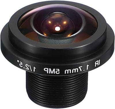 CCTV Camera Lens - Groothoek Board Lens - Beveiligingsbewaking - 185 Graden Gezichtsveld - 1.7mm Brandpuntsafstand - Zwart
