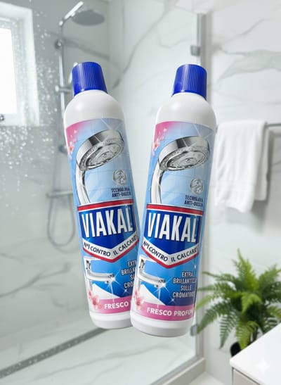 2 x Viakal Ontkalker 630 ml – Extra Briljante Glans voor Chroom – Nr. 1 tegen Kalk – Met Frisse Geur