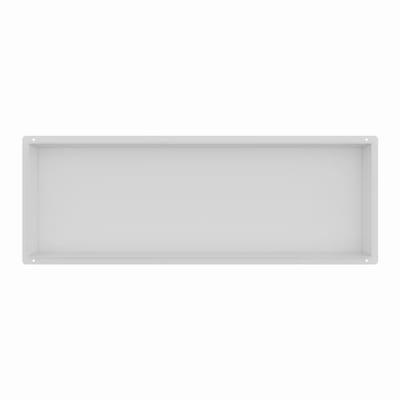 Mat Wit RVS Inbouwnis met tegelflens 30x90x7cm - Inbouwnis badkamer en Douche