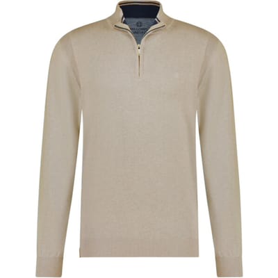 Fellows United - Half zip trui - Mannen - 3XL - Beige - Katoen - 99.1104
