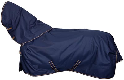 Bucas Halsstuk Bucas Irish Turnout Combi 300gr Donkerblauw-goud - XS