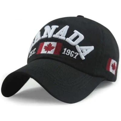 Canada Geborduurd Baseballpet Esdoornblad 1967 Decoratieve Buiten Zonnehoed Eendensnavel Pet Voor Mannen En Vrouwen Adjustable white