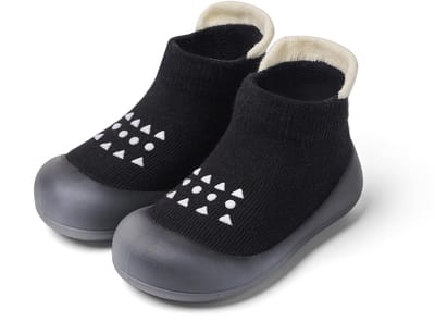 Kraftverdia Baby Schoentjes - Unisex - Anti-slip, Zachte Zool - Comfortabel en Ademend - Maat 22/23 - 13cm - Grijs