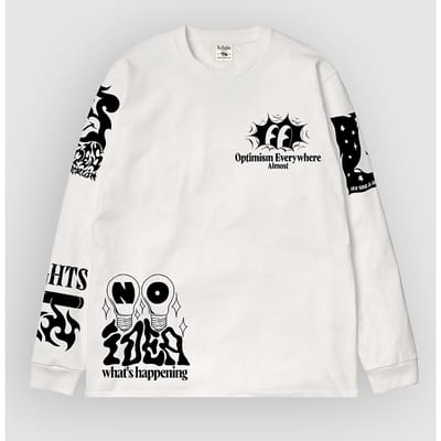 The Dudes Dark Side Longsleeve wit