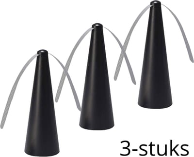 Vliegenverjager voor op tafel 3 stuks - vliegenvanger vliegenlamp - vliegenmepper fly fan - PREMIUM QUALITY
