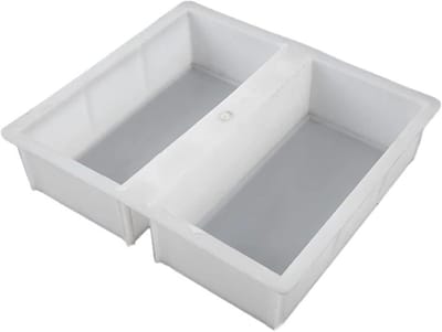 Betonmal Tuinpad - Doe-het-zelf mal - Pad Aanleggen - Herbruikbare Vorm - 10x20x6 cm - Zwart