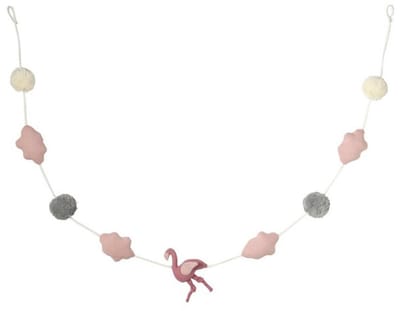 Wandgirlande Jersey Flamingo Groot