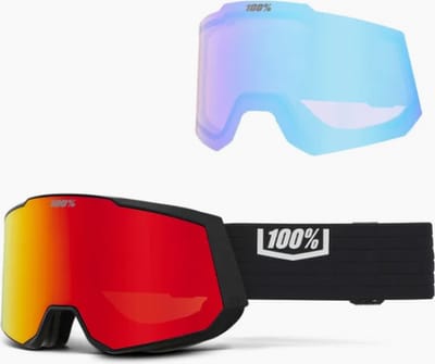 100% The Snowcraft XL Black / Hiper mirror Red - 51002-00002
