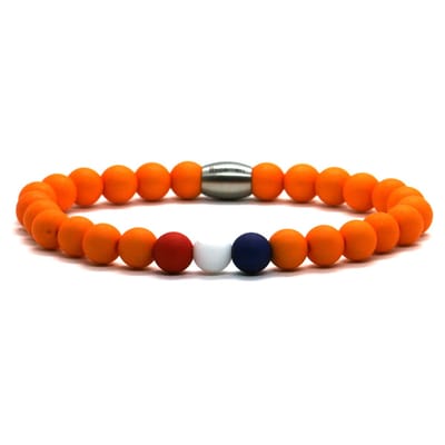 IbizaMen - heren - dames - armband - Oranje - Nederland - TeamNL - Koningsdag - 8mm - 17cm
