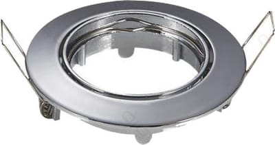 Aigostar - Inbouwspot chrome rond - kantelbaar - zaagmaat 74mm - buitenmaat 82mm