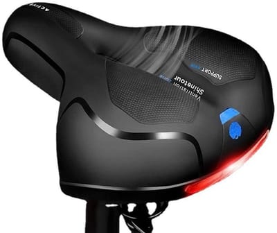 Allecto - Fietszadel - Comfortabel en ademend fietszadelkussen - Waterafstotend - Dubbele schokdemping - Geschikt voor Mountain Road Bike