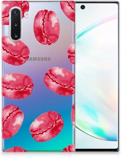 Samsung Galaxy Note 10 Siliconen Case Pink Macarons