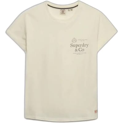 Dames-T-shirt Superdry Luxe Casual Classic