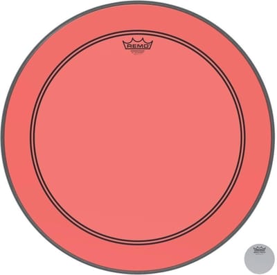 Remo Powerstroke 3 Colortone 22" Rot - Bass drumvel