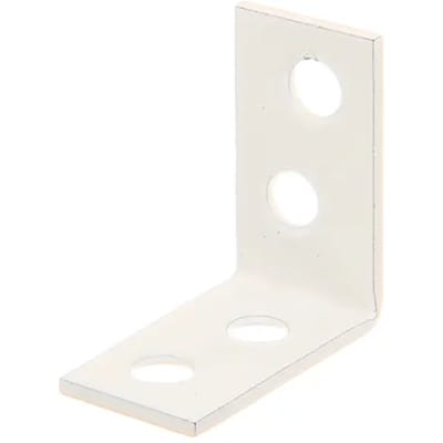 Alberts Hoekanker - Wit Geplastificeerd Staal - 60x60x16mm