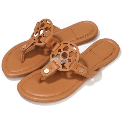 Luxe Designer Dames Schoenen Pantoffel Zomer Leer Dames Sandaal Casual Slippers Buiten Vrouwelijke Slippers 38 roodbruin