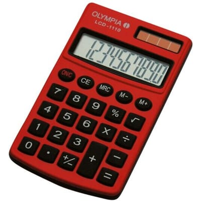 Olympia 1110 - Rekenmachine / Rood