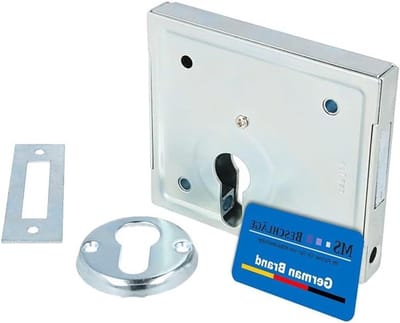 Deurslot - Schroefslot - Veilig Afsluiten - Dubbele Sluiting - 24 mm - Zilver