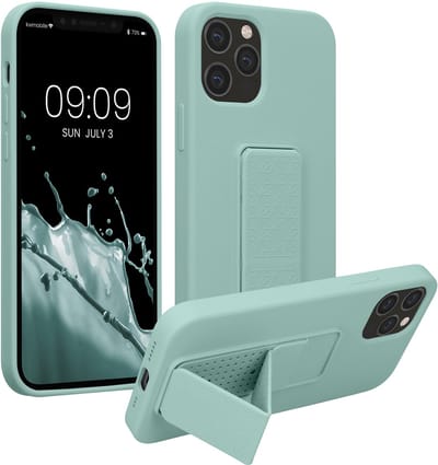 kwmobile back cover voor smartphone - geschikt voor Apple iPhone 12 / iPhone 12 Pro - 1x beschermhoesje van kunststof - In mintgroen