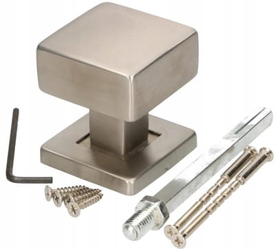 Vaste Deurkruk Roestvrij Staal Inox Vierkant