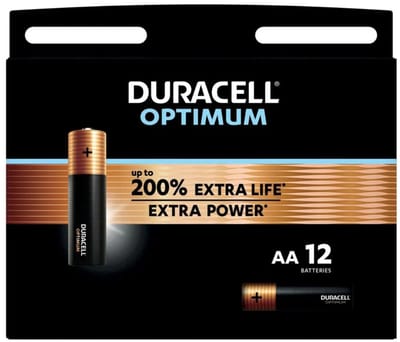 Duracell Alkaline Batterijen Optimum AA - 4 x 12 stuks - Voordeelverpakking