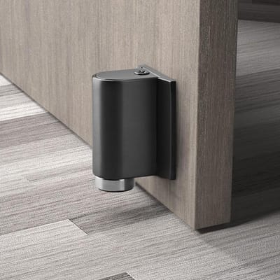 Deurstop Vloer - Deurvanger Mechanisch - Deuren Op Hun Plek - Krachtig Vloervacuüm - Zonder Boren - Koper