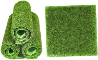Kunstgrasmattenset - Nep grasmat - Decoratief tuinieren - Levensechte uitstraling - 4 stuks 30x30cm - Groen