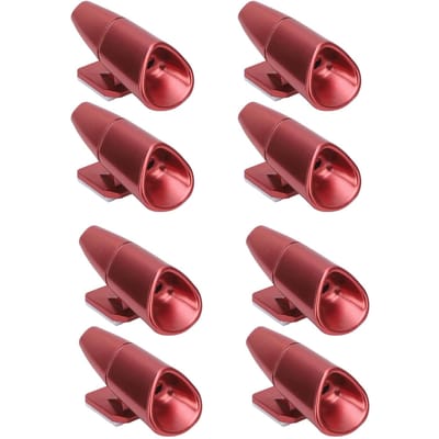 8PCS Sifflets pour Cerfs Évite les Collisions Dispositifs d'Avertissement pour Cerfs avec Rubans Adhésifs Avertissement Faune Alerte Animal pour Voitures rouge