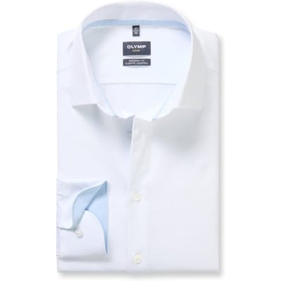 OLYMP Luxor 24/Seven Overhemd, Modern Fit, New Kent, Wit