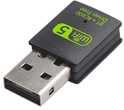 Antenne WiFi USB Adapter AC600 Mbps Dual Band 2.4G/5GHz voor PC