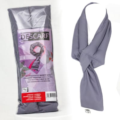 Inatura DeScarf Warmtesjaal - Lijnzaad- Opwarmbaar - Lila - 95 cm Lang