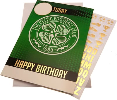 Celtic Birthday Card With Stickers