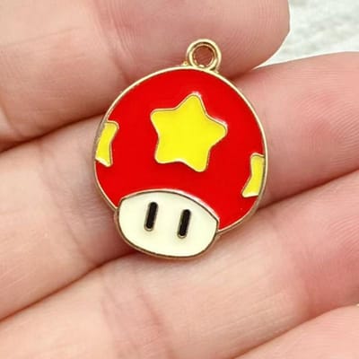 10 stuks Schattige Super Mario Bros DIY Sleutelhanger Metaal Handgemaakte Legering Anime Game Sleutelhanger Sleutelring Cadeau voor Fans red