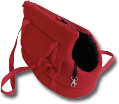 Honden draagtas - kleine honden - 36x19x23 cm - rood