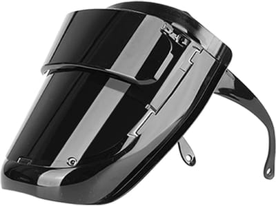 Lasmasker Lassen - Gelaatsscherm Helm - Veilig Lappen - 180° Groot Zicht - Kleine Maat - Zwart