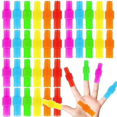 10-20 STKS Mini Pop Tubes Fidget Speelgoed Regenboog Sensorisch Antistress Plastic Balg Stressverlichter Pijp Volwassenen Grappig Cadeau