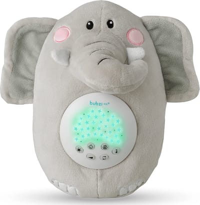 Huil Geactiveerde Sensor Baby Speelgoed Olifant Wit Ruis Muziekdoos - Peuter Slaaphulp Nachtlicht - Unieke Baby Meisje Cadeaus & Baby Jongen Cadeaus - Draagbare Baby Muziekdoosjes - Nieuw Baby Cadeau - Genderneutraal