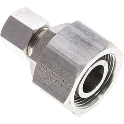 8L & 18L RVS Rechte Snijringkoppeling Draaidoorvoer 315bar FKM O-ring en Afdichtconus ISO 8434-1
