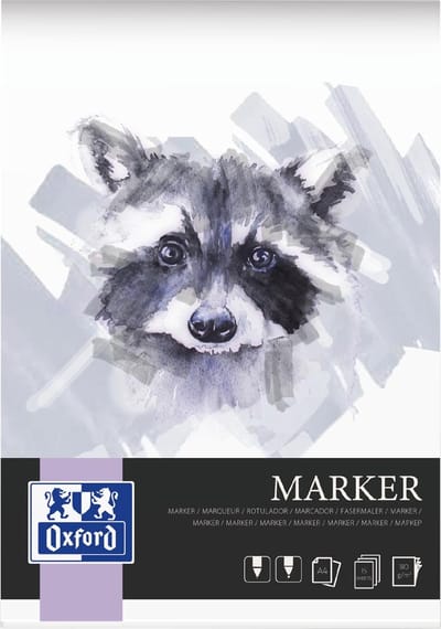 Tekenblok oxford marker a4 15 vel | 10 stuks