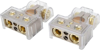 Batterijterminal Connectoren - Accupool Klemmen - Voertuig Elektronica - Zink Legering - 0-8 AWG - Zilverkleurig
