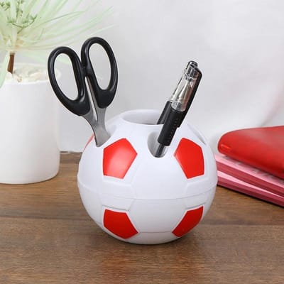 Voetbalvorm Gereedschap Huisdecoratie Studenten Geschenken Benodigdheden Pen Potloodhouder Voetbalvorm Tandenborstelhouder Bureau Rek Tafel