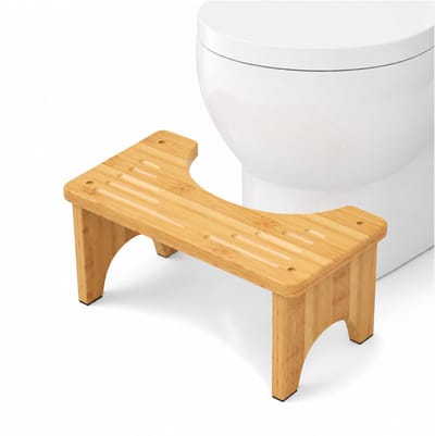 Purepeak Toiletkrukje - WC Krukje - Volwassenen - Hout - Opstapkrukje