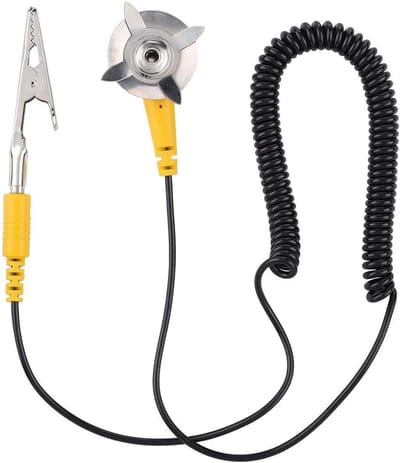 Aardingskabel voor antistatische toepassingen - PVC PU-materiaal - Elektriciteitsdraad voor antistatische bescherming met krokodillenklemmen