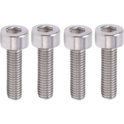 6 pièces Vis à tête creuse plate pour vélo Alliage d'aluminium Hexagonale Tête conique Boulon pour VTT 4 screws