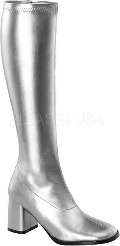 Funtasma Kniehoge laarzen -35 Shoes- GOGO-300 US 5 Zilverkleurig